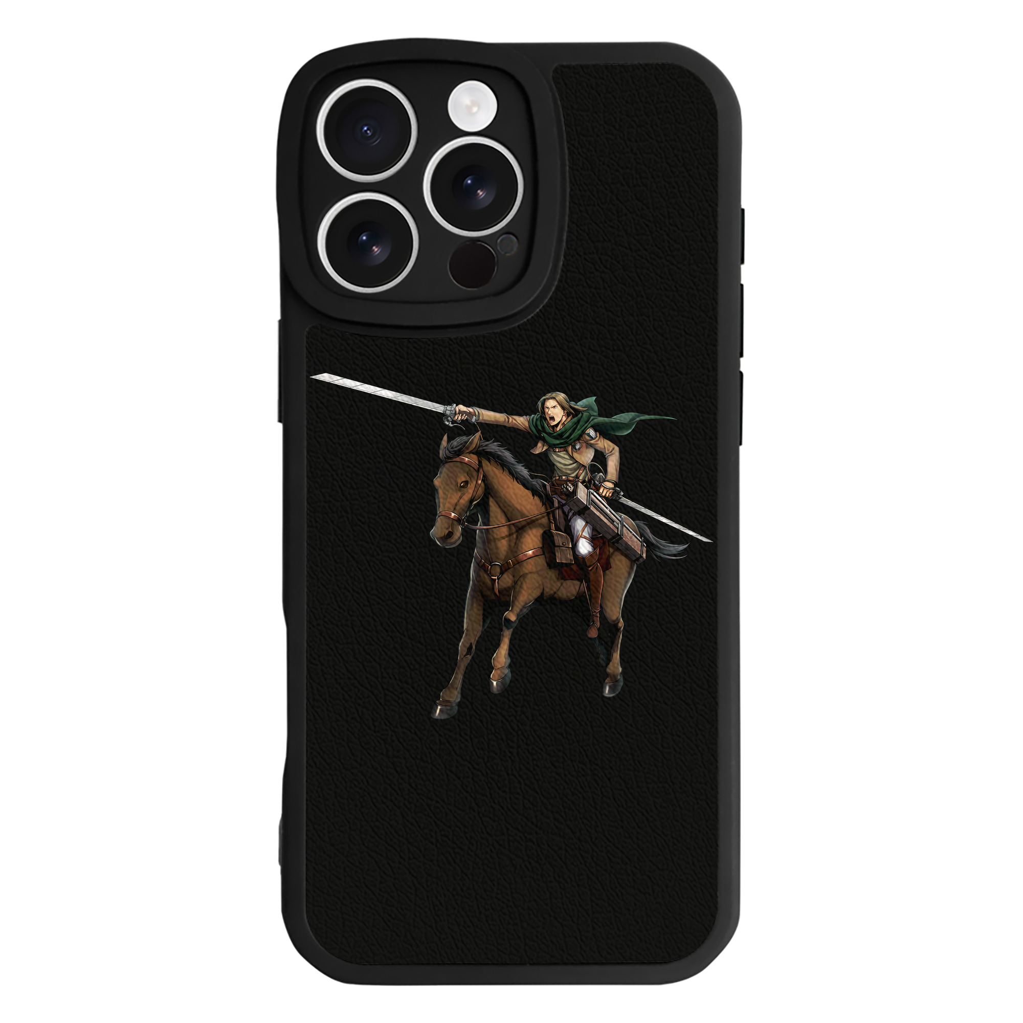 （画像用） 進撃の巨人 Attack on Titan 【iPhone 16シリーズ対応】シリコンスマホケース（レザー調） 材質：シリコン